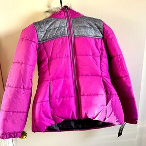 Weathertamer Girl’s Pink and Gray Jacket